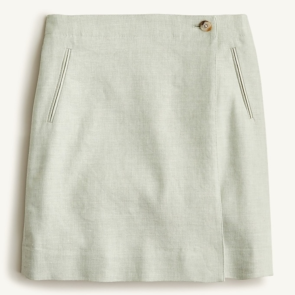 J. Crew Light Green Mini Skirt